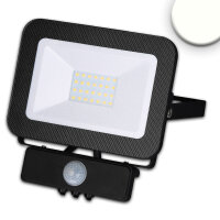 LED Fluter mit PIR-Bewegungssensor 30W, neutralweiß, schwarz, IP65