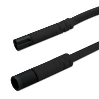 Mini-Plug Verlängerung male-female, 3m, 2x0,75, IP54, schwarz, max. 48V/6A