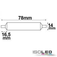 R7s LED Stab COB, 5W, L: 78mm, warmweiß 3000K