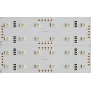 LED FLEX PLATE - 480x240mm - 24x12 (288) LEDs - 24 Units 120x40mm mit 12 LEDs - 24V/DC - 80W - CRI>90 - RGB-W RGBW neutralweiss 4000K - mit 6 Konnektoren XH2.54