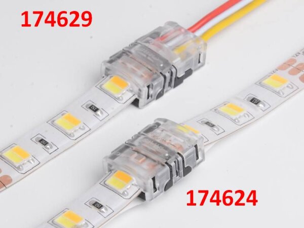 LED FLEX Strip zub. Easy Connect Strip to Wire 10mm CCT IP65/54