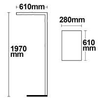 LED Office Pro Stehleuchte Up+Down, 40+40W, UGR<19, silber, neutralweiß, Dimm-Drehregler