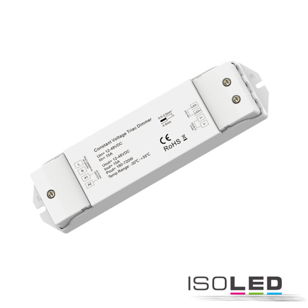 SysPro Push/40230V TRIAC Input PWMDimmer, 1 Kanal, 1248V DC 15A , 29,95