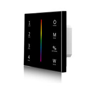 Sys-Pro RGB+W 4 Zonen Einbau-Touch-Fernbedienung + DMX...