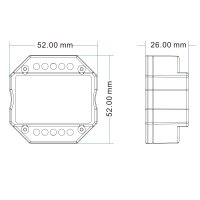 Sys-Pro Push/Funk Mesh-Dimmer mit 0/1-10V Output und Switch 85-265V 1.5A