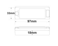 0/1-10V Input, PWM-Dimmer, 1 Kanal, 5-36V DC 8A, 48V DC 4A