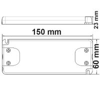 SYS-MiniAMP - Trafo 24V/DC, 0-50W, 120cm Kabel mit Flachstecker, sekundär 2 female Buchsen