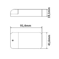 SYS-MiniAMP - Trafo 24V/DC, 0-30W, 200cm Kabel mit Flachstecker, sekundär 2 female Buchsen