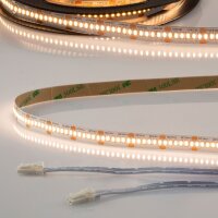 SYS-MiniAMP - LED CRI930 Flexband, 24V, 6W, 3000K, 500cm, beidseitig 30cm Kabel mit male-Stecker