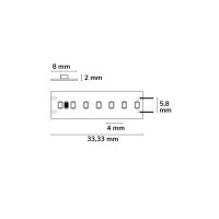 LED CRI927 Linear8 Flexband, 24V DC, 8W, IP20, 2700K, 5m Rolle, 210 LED/m