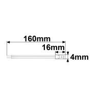 Kontakt-Kabelanschluss Universal (max. 5A) K2-210 für 2-pol. IP20 Flexstripes mit Breite 10mm