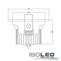 LED Einbaustrahler, weiß, 8W COB, rund, warmweiss