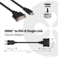 Adapter HDMI => DVI-D *Club3D* Single Link passiv