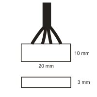 Flexband Einspeiser 4-polig RGB für Breite 10mm