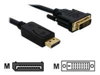 Kabel Video DisplayPort => DVI 24+1 ST/ST  1,0m *DeLock*