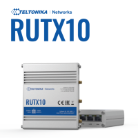 Teltonika · Router · RUTX10 · Ethernet Router, 4x Gigabit LAN Port, Dual Band WiFi (Wave-2 802.11ac), USB, Bluetooth, M2M