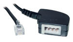 Kabel TK TAE-Adapter, RJ11-Stecker-> TAE F-Buchse