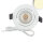 SYS-MiniAMP - LED Einbauleuchte SLIM68 weiß, rund, 8W, 24V DC, warmweiß, dimmbar