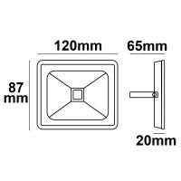 LED Fluter Pad 10W, weiß, 3000K