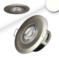 LED Einbaustrahler PC68 IP44, brushed, 5W, 38°,...