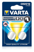 Batterie Knopfzelle CR2016 *Varta* 2-Pack