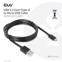 Kabel USB 3.2 A (St) => Micro B (St)  1,0m *Club 3D*