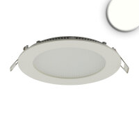 LED Downlight, 9W, rund, ultraflach, blendungsreduziert, weiß, neutralweiß, dimmbar CRI90