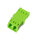 Dosen TP, DIN-Rail(Hutschiene), LWL, 2-fach, mit Kupplung, OM5 Multi Mode lime Green