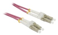 LWL-2-Faser-Patchkabel 50mtr.LC-LC, 50/125um, OM4, AD=3mm