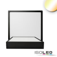 LED Deckenleuchte PRO schwarz, 15W, eckig, 170mm,...