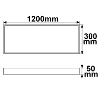 Aufbaurahmen weiß RAL 9016, Höhe 5cm, für...