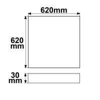 LED Panel ECO Backlight Line 625 UGR<19 2H/2H, CRI80, 36W, neutralweiß, 6er Pack