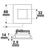 SYS-MiniAMP - LED Möbeleinbaustrahler ALU...