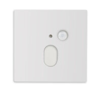 Cover Aluminium eckig weiß, für Wandeinbauleuchte SYS-WALL-68 mit PIR Sensor