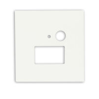 Cover Aluminium eckig 3 weiß, für Wandeinbauleuchte Sys-Wall68 mit PIR Sensor