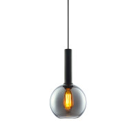 71,79 Baldachin 20cm, round exkl. Beleuchtu, - Glas, Innovative LEDXess Leuchtmittel, 50-300cm, E27, exkl. black € Pendelleuchte,