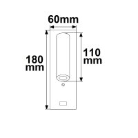 LED Leseleuchte, 3W, weiß, mit USB A Ladebuchse, warmweiß, 3 Stufen dimmbar