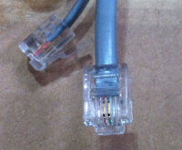 Kabel TK RJ11/RJ11 Stecker  1,8m silber