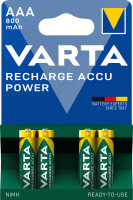 Akku AAA 1,2V (HR03) *Varta* Recharge Accu - 4er-Pack