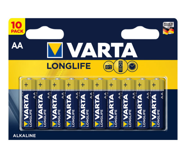 Batterie AA (LR6) 1.5V *Varta* Longlife - 10-Pack