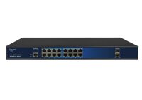 ALLNET Switch full managed 16 Port Gigabit / 16x LAN / 2x SFP / Lüfterlos / 19" / "ALL-SG8618M"