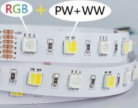 LED Flex Strip RGB DC24V RGB-WW (RGB-CCT) two chip IP65