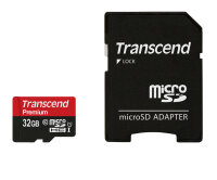 Flash SecureDigitalCard (microSD)  32GB - Transcend DU1