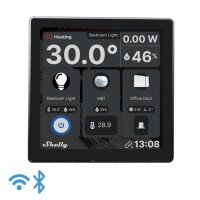 SHELLY - Wall Display schwarz - WLAN - Bluetooth