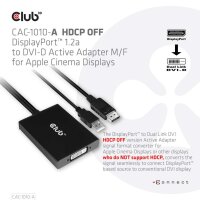 Adapter DisplayPort => DVI-I *Club3D* Dual Link aktiv für Apple Cinema Displays