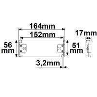 LED Trafo 48V/DC, 0-100W, ultraflach, SELV