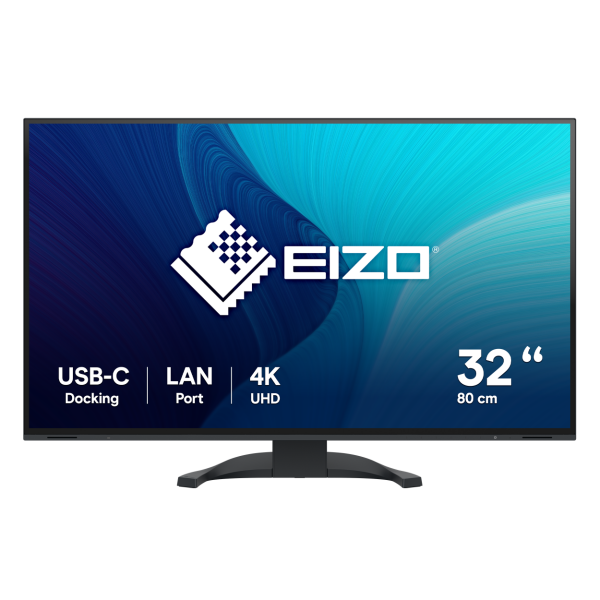 TFT 31,5" EIZO FlexScan EcoView 4K UHD EV3240-BK Monitor schwarz, IPS-Panel