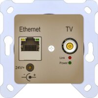 ALLNET Punkt-zu-Punkt Coax 8 Port Master Chassis/Verstärker EOC 200 zbh. EOC G.hn Unterputzdose/Durchgangsdose "ALL-GHN108S-200-UP-Dose"