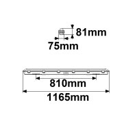 LED Wannenleuchte SL 120cm, IP66, PowerSwitch 24-40W, 140lm/W, 4000K