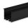 LED Einbauprofil DIVE24 FLAT Aluminium schwarz pulverbeschichtet RAL9005, 200cm